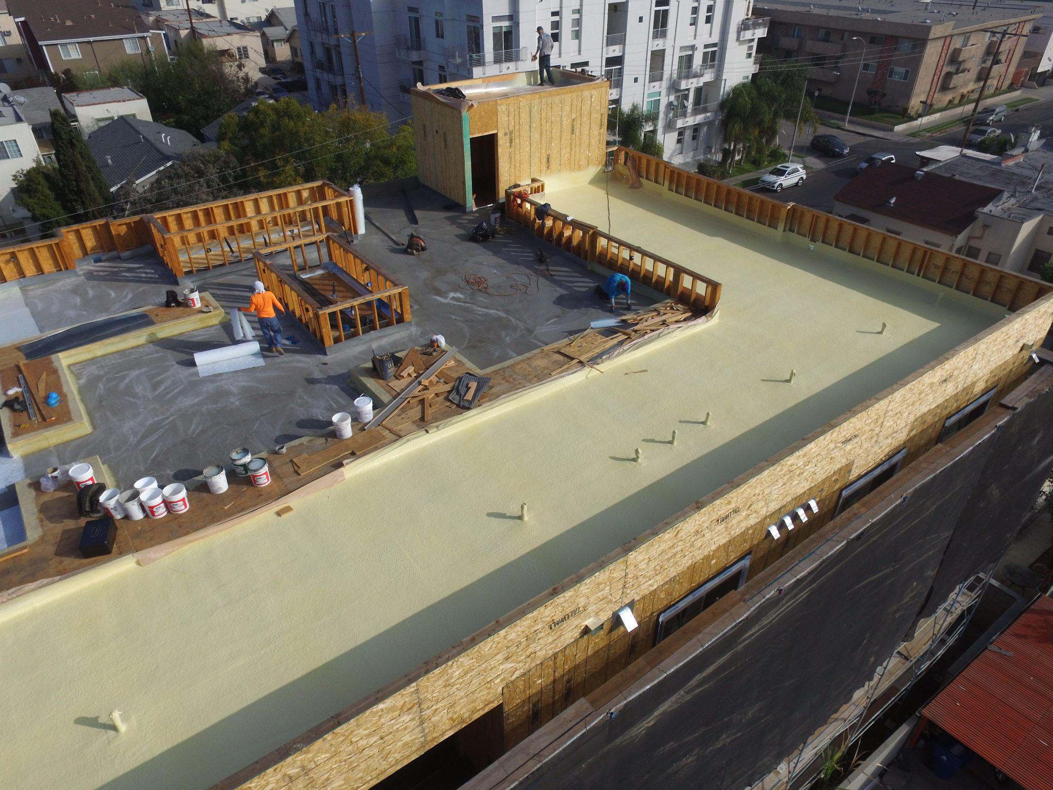 Spray foam roofing in West Hollywood CA